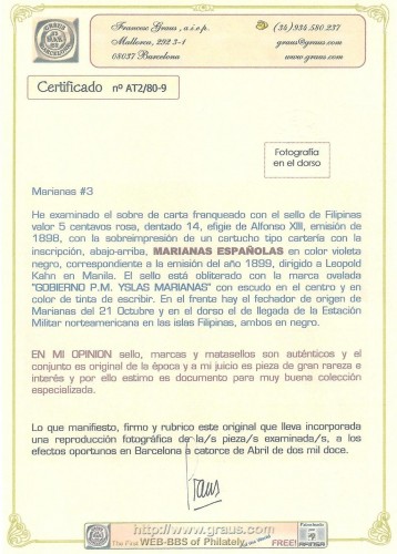 certificado GRAUS