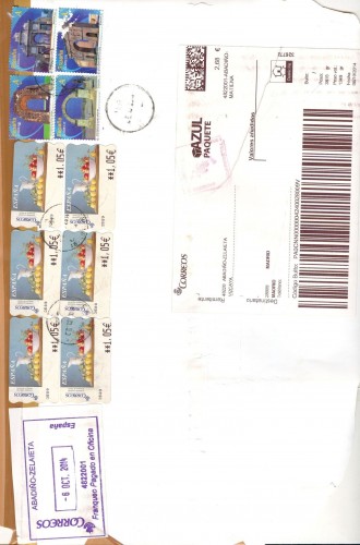 Etiqueta auxiliar. Azul Paquete. Domicilio. 2014-00-06. Con franqueo parcial. 4822001. Completa. Baja.jpg