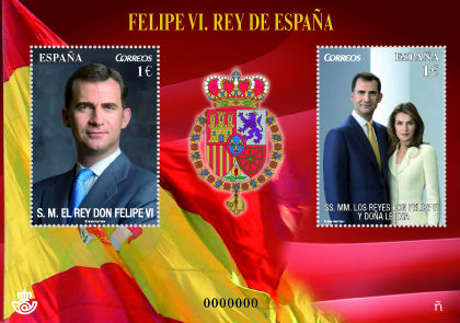 2014-10-02. NP. Correos emite los primeros sellos de los nuevos Reyes de España. Imagen.jpg