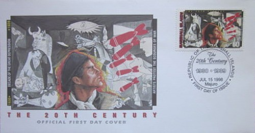 sobre primer día Islas Marshall 1998 Guernica.jpg