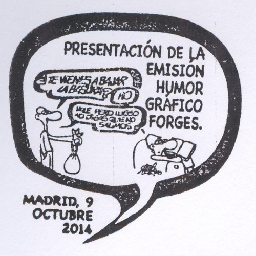 2014-10-09. Humor gráfico. Forges. Presentación. 2014-10-13. Matasellos. Baja.jpg