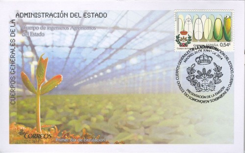 2014-06-20. Cuerpo de Ingenieros Agrónomos del Estado. Presentación. 2014-10-21. Sobre matasellado. Baja.jpg