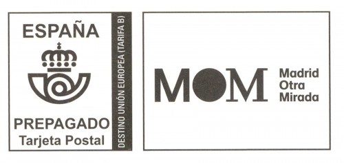 Entero Postal. MOM Madrid Otra Mirada. Exposición 2014-10-17 a 30. Reverso. Detalle. Baja.jpg