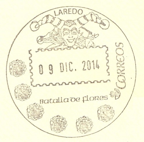 Matasellos turístico. 2014-11. Laredo. Batalla de flores. 2014-12-09. Baja.jpg