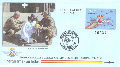 Madrid. 2014-12-12 al 14. Feria Navidad 2014. Aerograma. Afghanistan. Completo. Baja.jpg