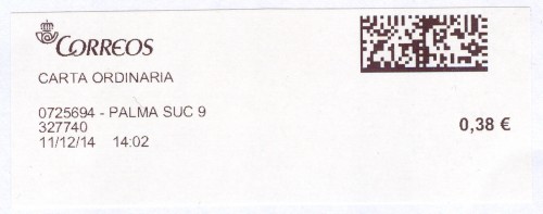 Etiqueta térmica digital. 0725694 - Palma Suc 9. 327740. Carta ordinaria. 0,38. 2014-12-11. 14.02.jpg