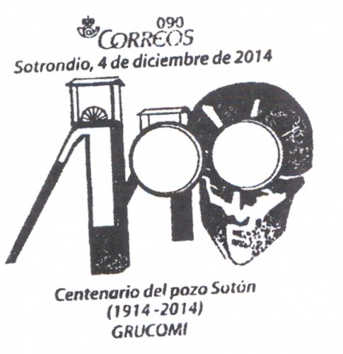 Sotrondio. 2014-12-03 al 12. XVII Exposición de Coleccionismo Minero de Grucomi. Matasellos. Baja.jpg