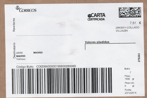 Etiqueta térmica digital. Grande. Carta certificada. 2840001-Collado Villaba. 278282. 7,61. 2014-12-23.jpg