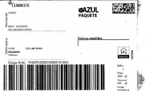 DETALLE ETIQUETA