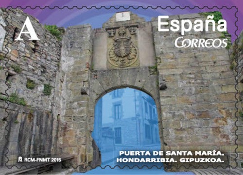 2015-01-02. Arcos y Puertas Monumentales. Puerta de Santa María. Hondarriibia. Boceto. Baja.jpg