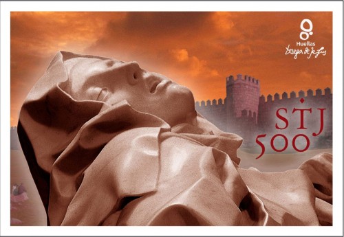 2015-01-05. V Centenario de Santa Teresa de Jesús. Tarjeta Entero Postal. Reverso. Boceto. Baja.jpg
