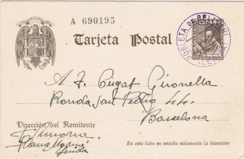 Fechador standard de Pobleta en 1940