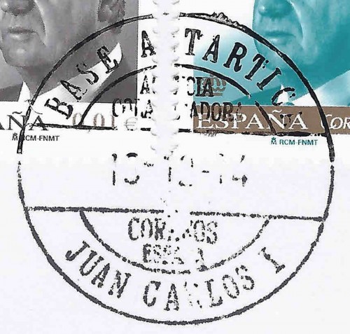 Base Antártica Juan Carlos I. 2014-12-13. Sobre. Anverso. Detalle. Baja.jpg