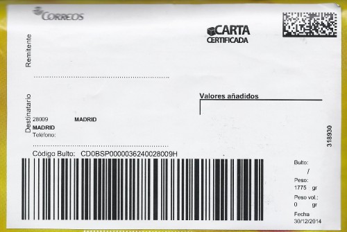 Etiqueta térmica digital. Grande. Carta certificada. 3400010-Palencia OP (aunque no lo indica). 318930. 2014-12-30.jpg