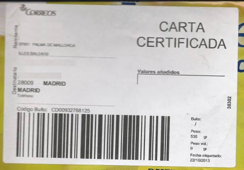 Etiqueta auxiliar. Carta Certificada. 38302. 2013-10-22. Baja.jpg
