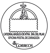 Matasellos turístico. 2015-02. Catedral-Basílica de Nuestra Señora del Pilar. Zaragoza Oficina Principal (paseo Independencia, 33), Zaragoza.jpg