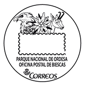 Matasellos turístico. 2015-02. Parque Nacional de Ordesa. Biescas (Plaza Ayuntamiento, 1), Huesca.jpg