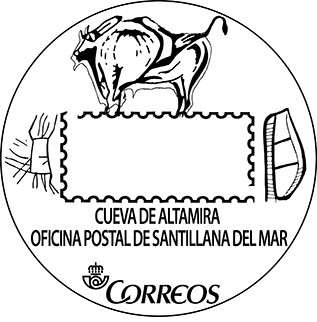 Matasellos turístico. 2015-02. Cueva de Altamira. Santillana del Mar (Avenida de Sánchez Tagle, 4), Cantabria.jpg