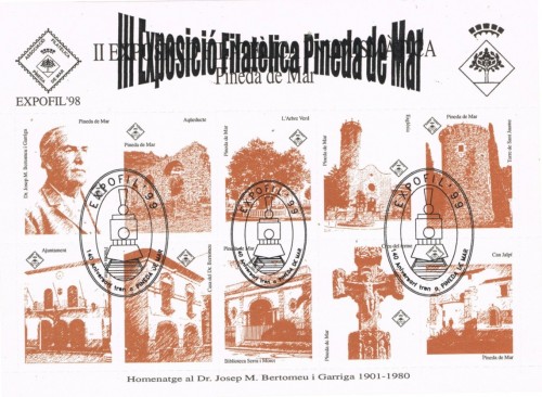 Expofil 1999. Llegada del Tren a Pineda