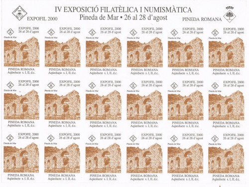 Hoja de 18 efectos numerada