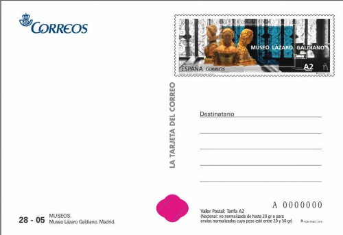 2015-03-03. Museos. Museo Lázaro Galdiano. Boceto. Tarjeta prefranqueada. Anverso. Baja.jpg