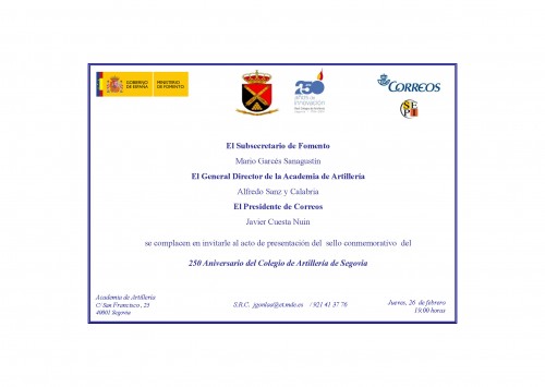 2015-02-06. 250 Aniversario del Real Colegio de Artillería. Presentación. 26-02-2015.jpg