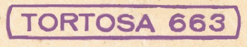 TORTOSA  año 1960. 56x 8 mm