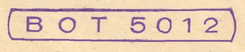 BOT 5012, reciadro 56x8 mm