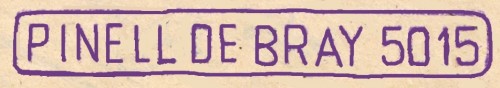 PNELL de BRAY, con recuadro 57x 8 mm