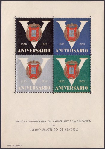 Vendrell - 1955, V Aniv. Circulo Filat.jpg