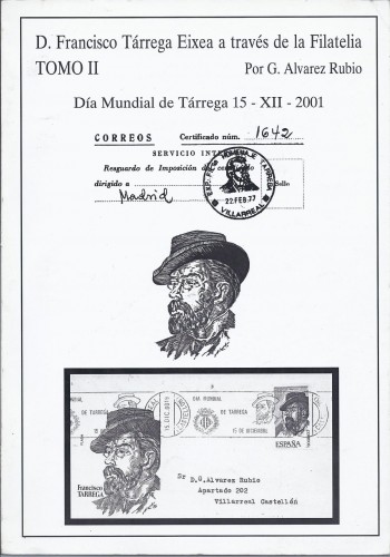 036. D. Francisco Tárrega Eixea a través de la Filatelia. Tomo II. Cubierta. Baja.jpg