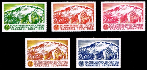 Sabadell, valor del pico Aneto, en los cinco colores conocidos