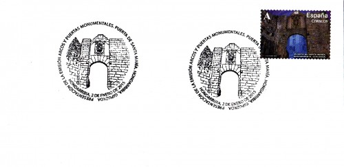 Sellos HONDARRIBIA Puerta Sta. María 2015 FDC.jpg