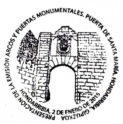 Matasellos HONDARRIBIA Puerta Sta. María 2015.jpg