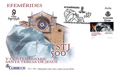 ESPAÑA - SOBRE PRIMER DÍA S.F.  ÁVILA 2015.jpg