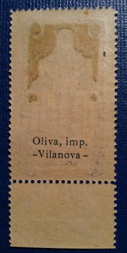 Dorso de una viñeta de vilanova, ignoro si todas llevan la misma inscripcion