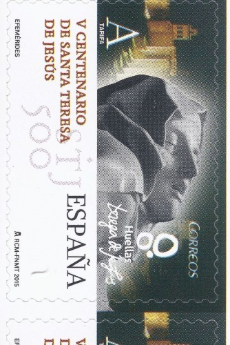 2015-01-05. V Centenario de Santa Teresa de Jesús. 0004911. Error en eñe. Sello. Baja.jpg
