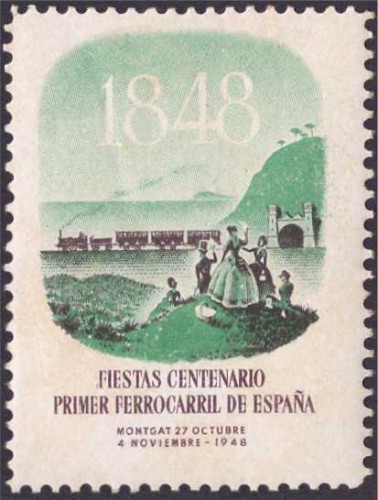 Montgat 1948, Centenario ferrocarril.jpg