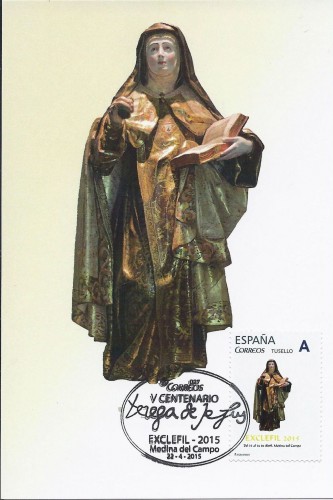 Medina del Campo. 2015-04-22 al 26. Exclefil 2015. Tarjeta postal  matasellada. 2. Baja.jpg
