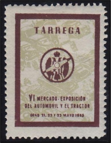 Tárrega 1953, VI Mercado del Automovil, marrón.jpg