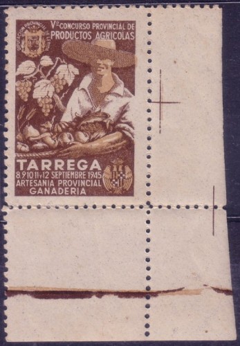 TARREGA  1945 artesanía, productos agrícolas y ganaderia
