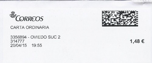 Etiqueta térmica digital. 3356894 - Oviedo Suc 2. 314777. Carta ordinaria. 1,48. 3,7x9,9. 2015-04-20. 19.55.jpg