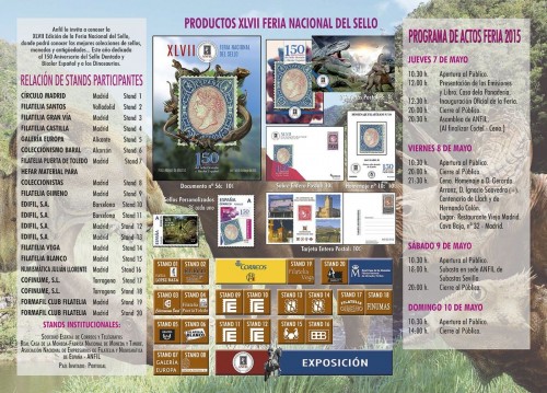 Madrid. 2015-05-07. XLVII Feria Nacional del Sello. Folleto. Iinterior. Baja.jpg