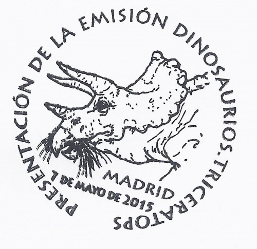 2015-05-07. Dinosaurios. Presentación. 07-05-2015. Triceratops. Matasellos. Baja.jpg