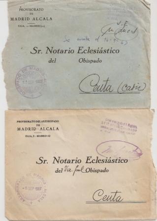OBISPADO DE MADRID-ALCALA 1963<br />ARZOBISPADO DE MADRID-ALCALÁ 1967