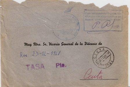 MISIONES FRANCISCANAS ESPAÑOLAS EN MARRUECOS. TANGER. 1968