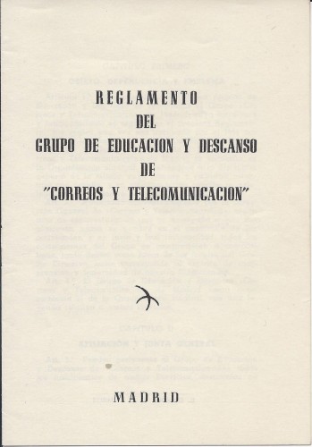 Reglamento del Grupo de Educación y Descanso de Correos. 1963. Baja.jpg