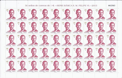 2015-01-19. Serie básica. 1,00 euro. Pliego. Baja.jpg