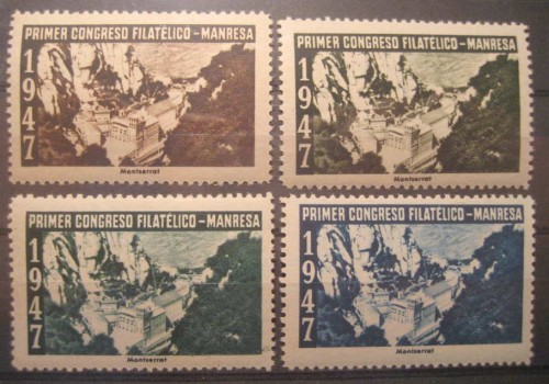 Manresa 1947, viñeta de Montserrat en cuatro colores.jpg