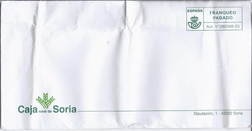 Franqueo pagado. 280348-23. Caja Rural de Soria. Sobre.jpg
